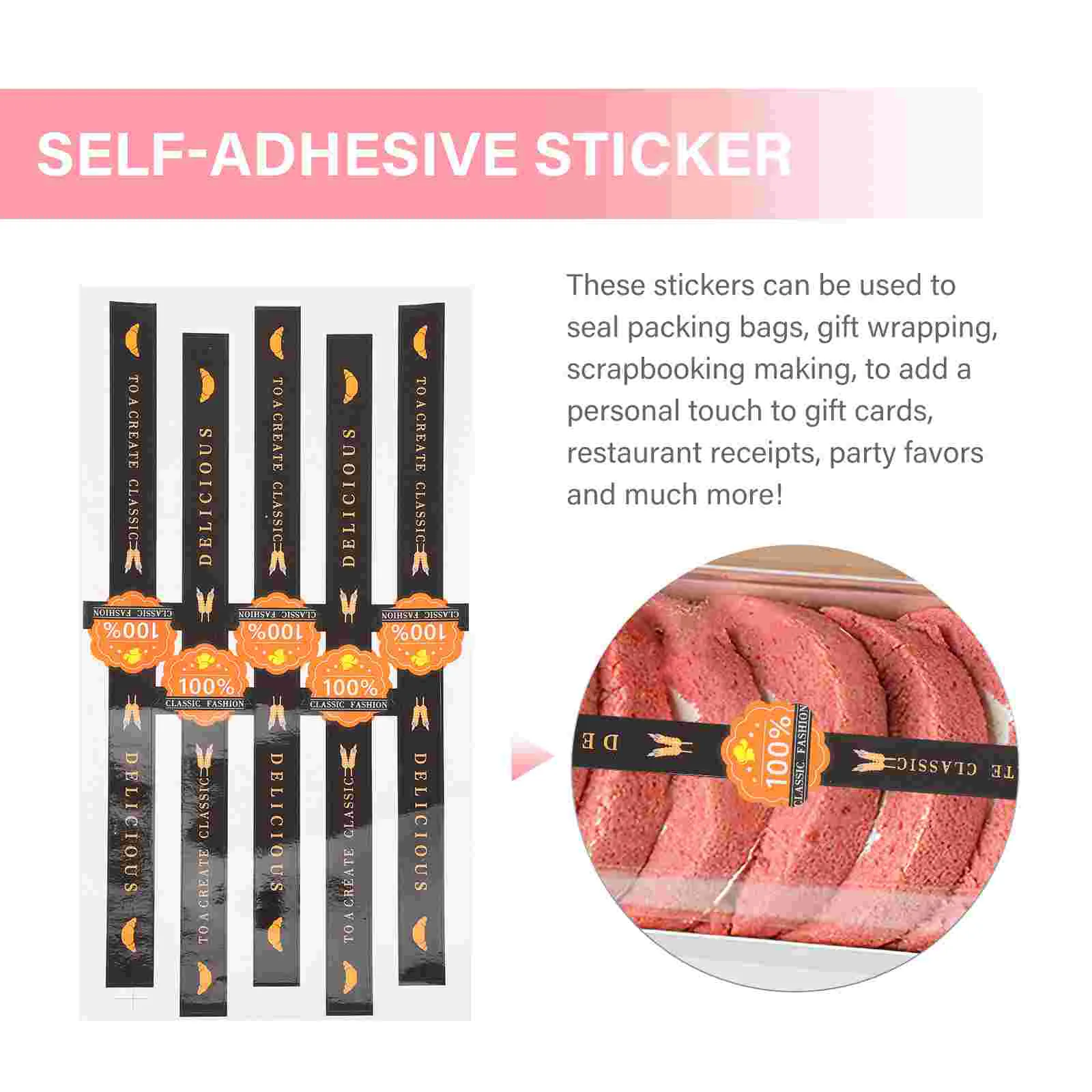 50 шт. наклейки для выпечки самоклеящаяся упаковка герметичная бумажная этикетка