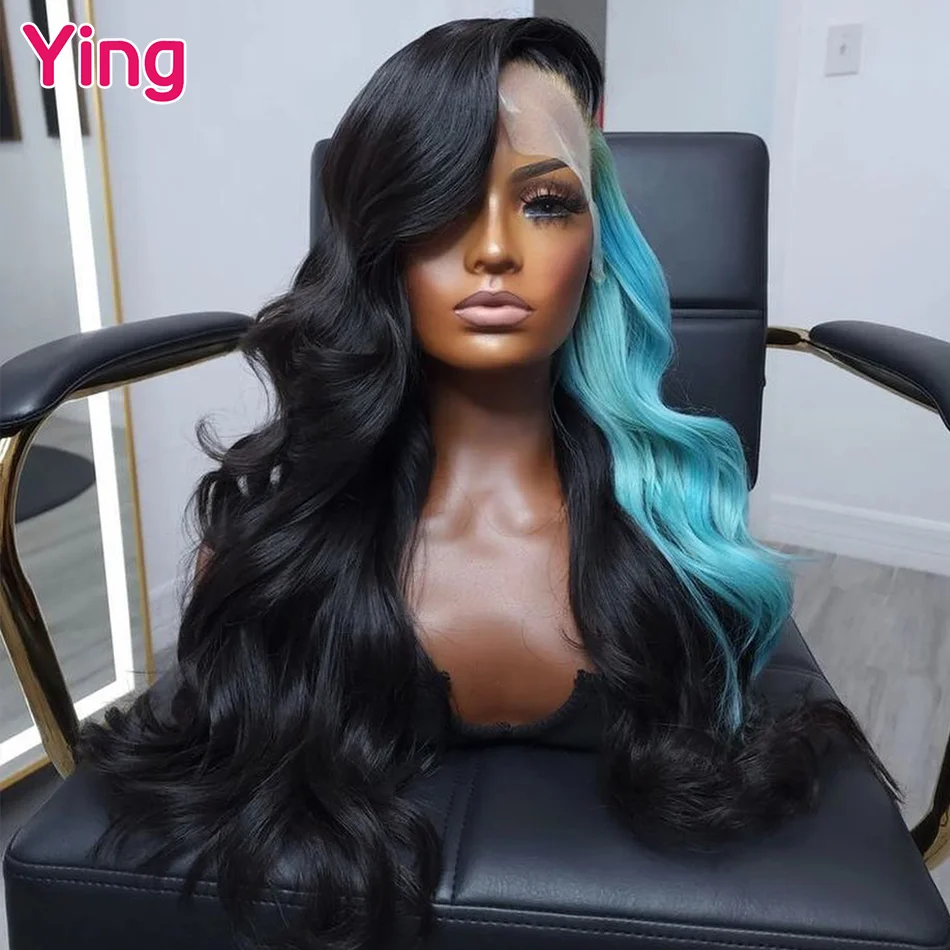 Ying Hair Hanging Ear Bleu 12 A Body Wave 5x5 Transparent Lace Wig 13x4 Lace Front Wig Human Hair 13x6 Lace Front Wig PrePlucked