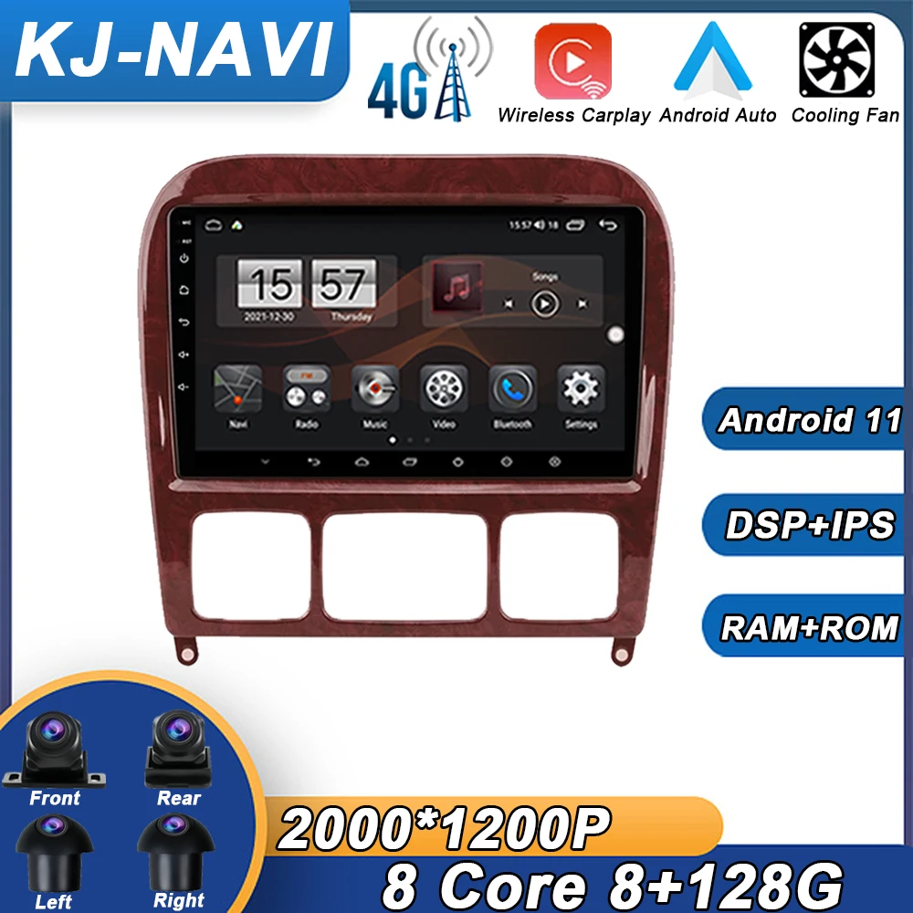 

Carplay For Mercedes Benz S Class W220 S280 S320 S350 S400 S430 S500 S600 Multimedia Player Navigation Android 11