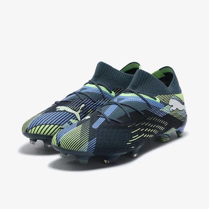 Фото Оригинальные мужские футбольные кроссовки Puma FUTURE 7 с амортизацией для тренировок на натуральном газоне 107916-03 №1