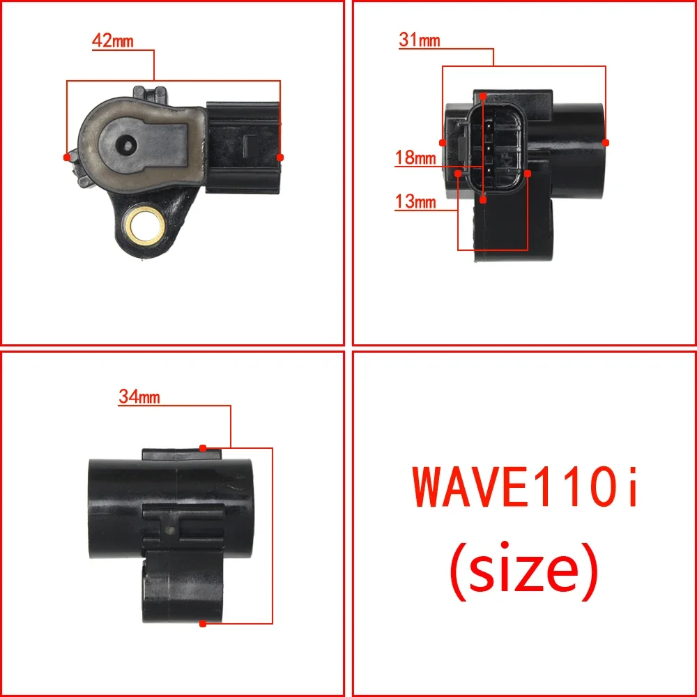 Датчик положения дроссельной заслонки мотоцикла Tps Tbi для Honda Wave110i 125i Beat Cg Titan Fan 125i Fan 160 Vario Click 100cc 110cc 125cc (art.: 3920cc9f97cd7) - 3920cc9f97cd7