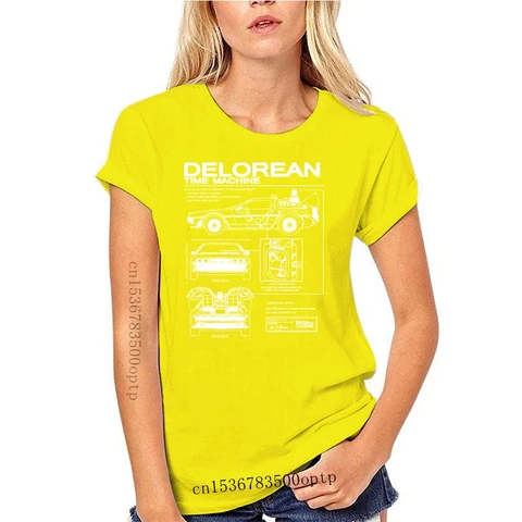 Новинка Назад в будущее Delorean схематическая футболка темно-синяя крутая Повседневная футболка гордости Мужская Унисекс 2024 модная футболка свободного кроя Размер 01119