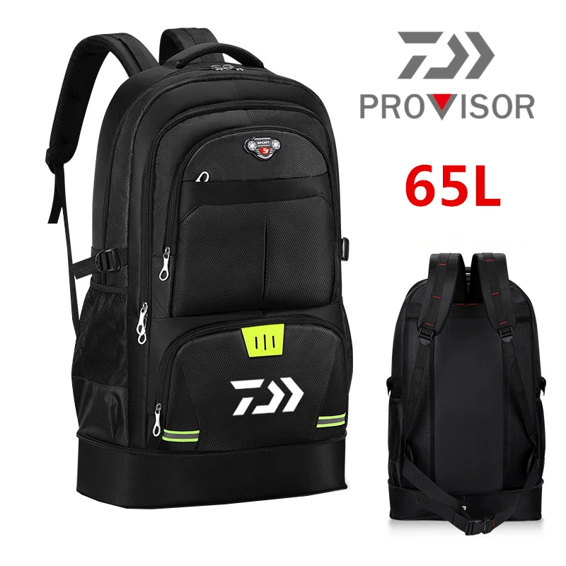 

2022 New Men's Fishing Backpack Multi-function Zipped Fishing Bag Camping Sport Cycling Backpack Tactical Waterproof Fishing Bag
