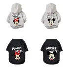 Толстовка с капюшоном для собак и Минни, одежда для домашних животных с Микки-малыми и средними животными, Аниме Костюм наружная толстовка, французский бульдог, Шнауцер