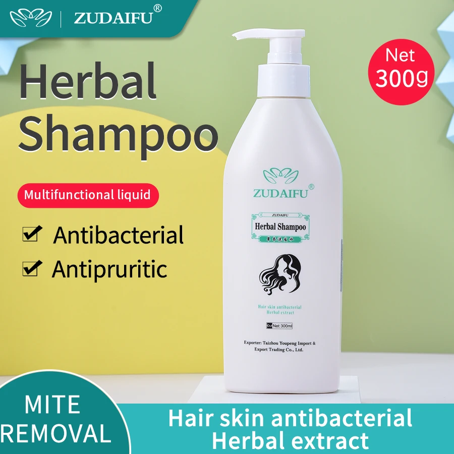 

Шампунь от псориаза Zudaifu для снятия зуда головы, красных ударов, добавьте разнообразие растительных эссенций в домашнюю упаковку 300 г