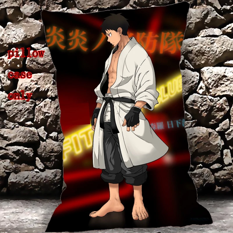 

Чехол с рисунком из аниме Подушка «Dakimakura» Enn No Shouboutai Fire Force Shinra Kusakabe, аксессуары для украшения дома 60x40 см