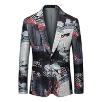 2022 brand clothing fashion mens spring high quality leisure business suitmale printing casual blazers jacket plus size s 6xl