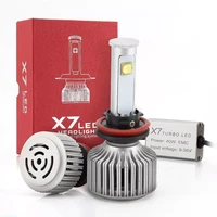 x7 40w waterproof super bright led 2 sides 360 degree fix light auto head light bulb head lamp conversion kit for vehicles