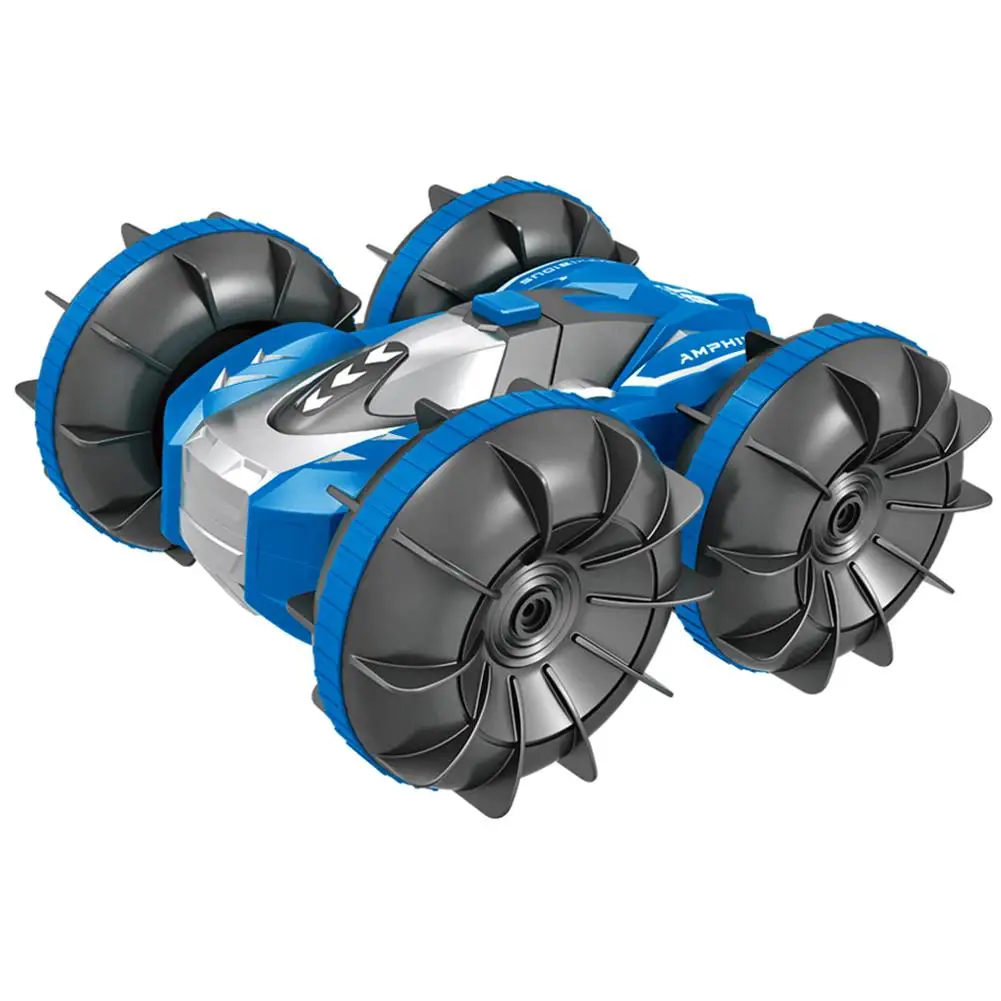 

2.4Ghz Remote Control Stunt Climbing Car Double-sided Amphibious Vehicle Smooth Edges Four-wheel Drive 360° Rotation