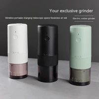 2022 new upgrade portable electric coffee grinder type c usb charge profession ceramic grinding core coffee beans grinder