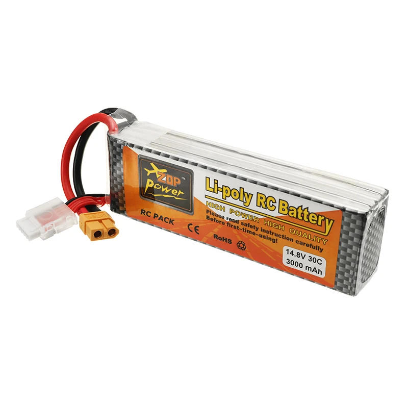 ZOP Power 14,8 V 3000mah 30C 4S Lipo Battery XT60 Plug для радиоуправляемого квадрокоптера ZOP Power 14,8 V 3000mah 30C 4S Lipo Battery XT60 Plug для радиоуправляемого квадрокоптера