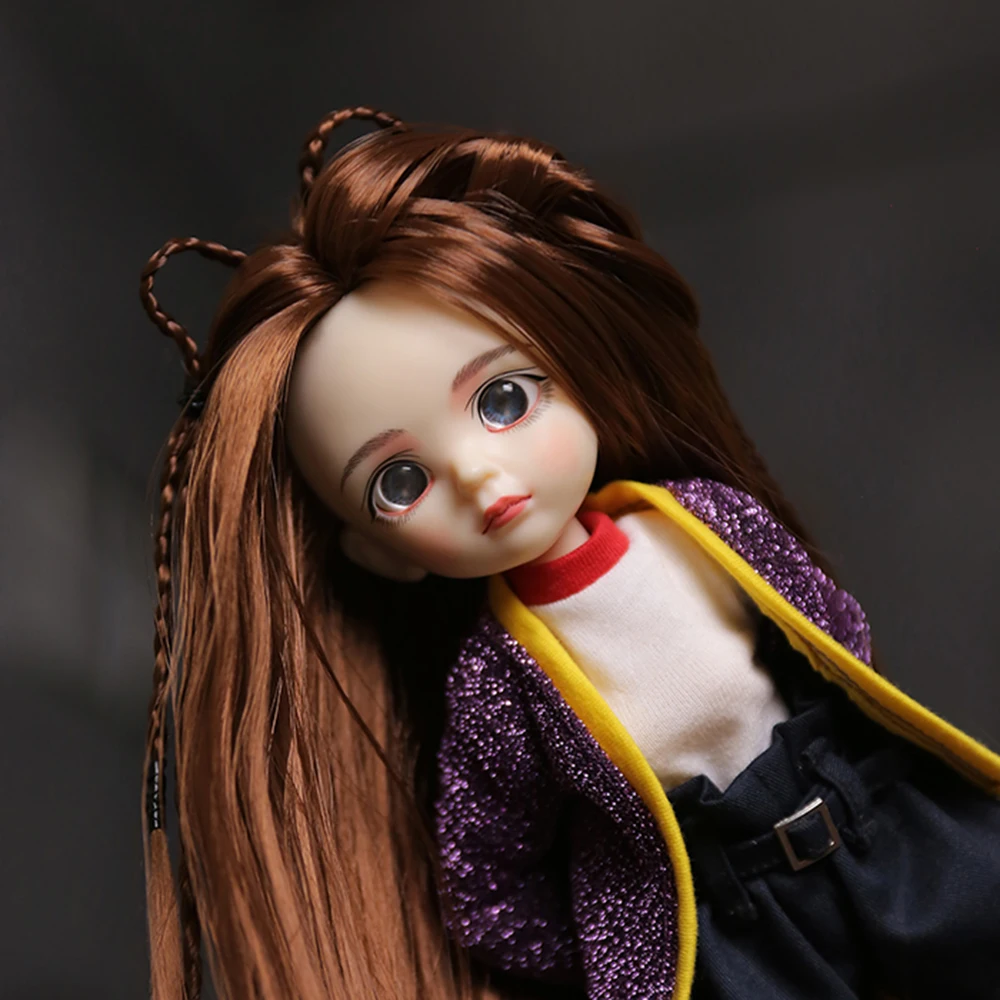 Ob24 Blyth 1/6 кукла с одеждой повседневные Костюмы Парик Брюки Топ костюм 25 см