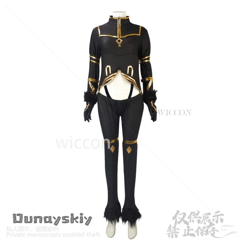 Аниме Eminence In Shadow Delta Косплей Костюм Garden Обтягивающие черные комбинезоны для