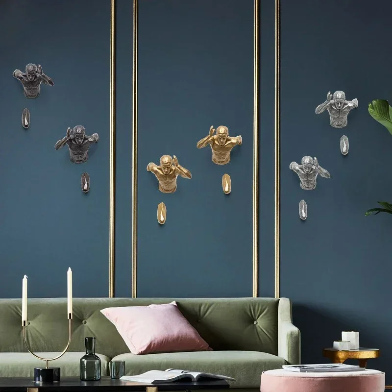 Креативная рельефная скульптура В индустриальном стиле из смолы фоновая