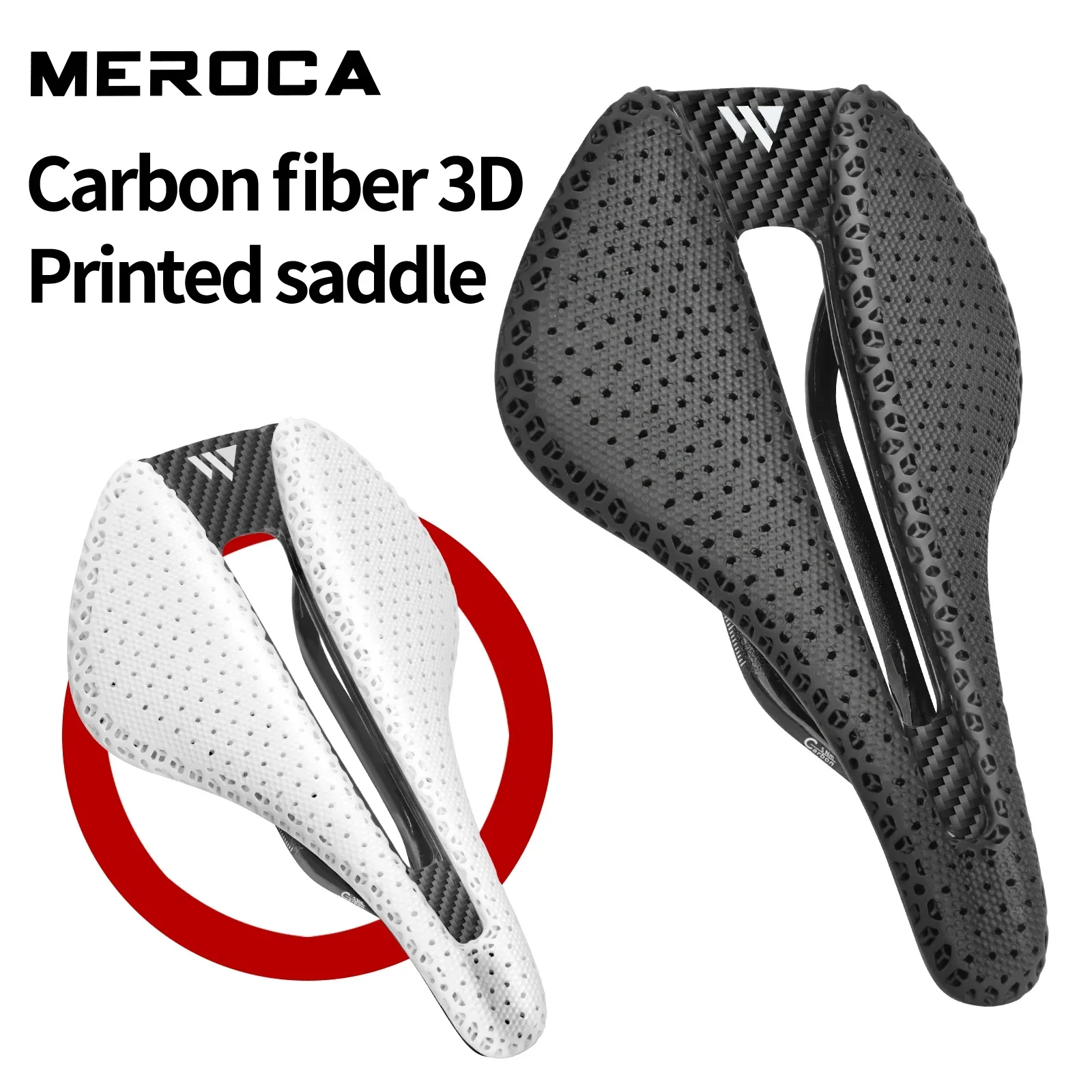 MEROCA UltraLight 157 г углеродное волокно с 3D принтом велосипедное седло для гоночного