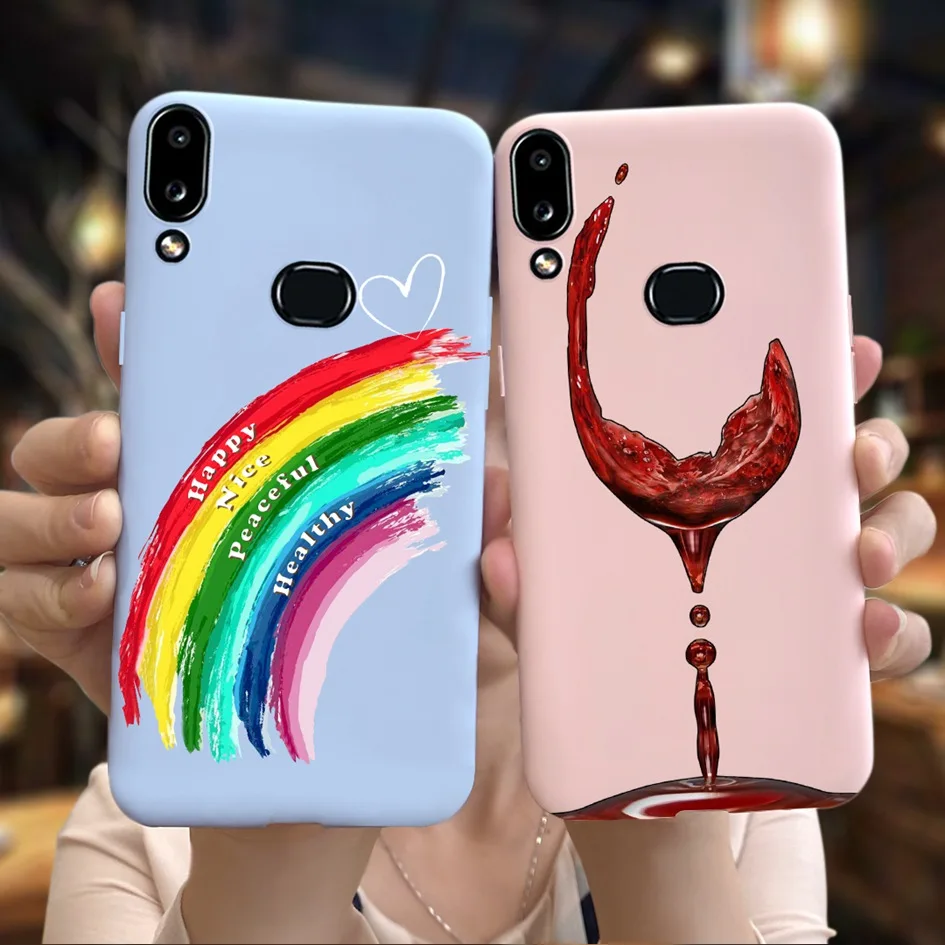 Фото Чехол для Samsung Galaxy A10, чехол A105FN, силиконовая Мягкая тонкая задняя крышка из ТПУ с цветами для Samsung A10S SM-A107F A 10S A 10, чехол для телефона №4