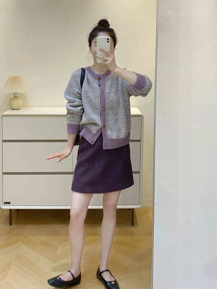 Корейская серия соответствующий полный комплект поздняя осенне-зимняя одежда