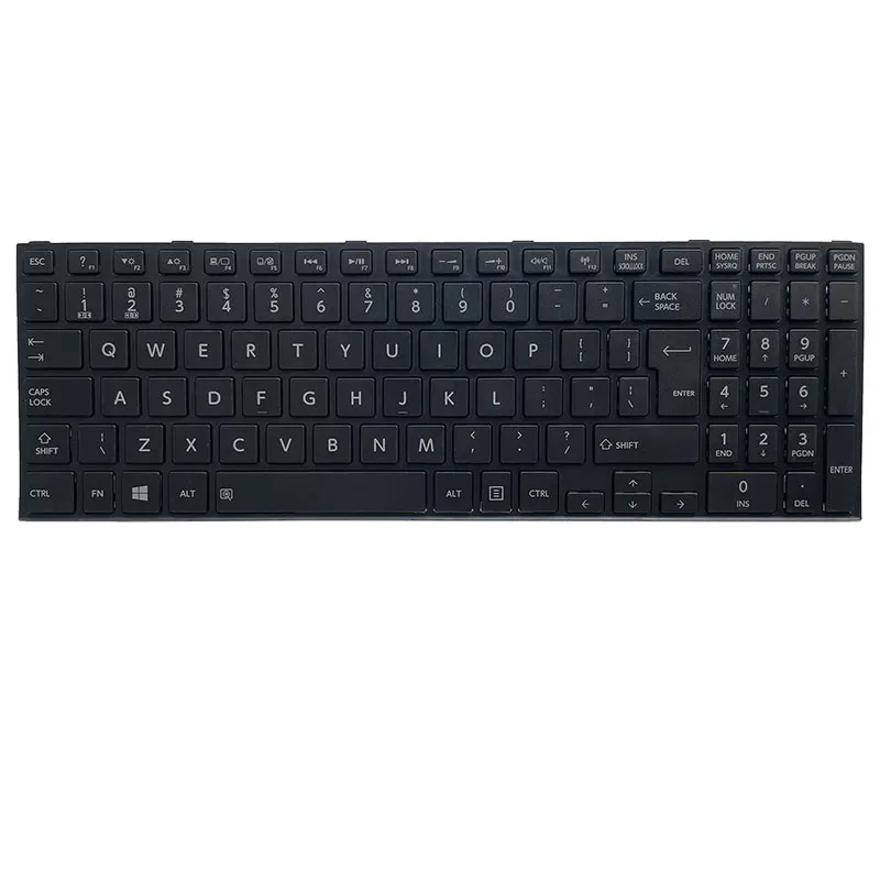 Фото Английская клавиатура для ноутбука Toshiba Satellite C50-B C50D-B C50DT-B C55-B C55D-B C55DT-B C55T-B интерфейс клавиатуры Рамка №2