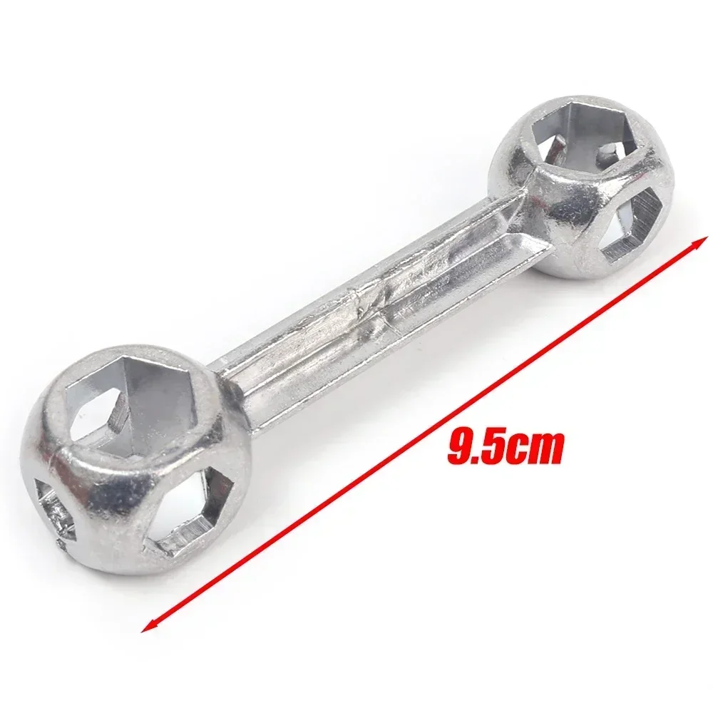 

Металлический шестигранный ключ 6 ~ 15 мм, автомобильный велосипед, шестигранный винт, инструмент для установки и разборки, универсальный гаечный ключ в форме кости с втулкой