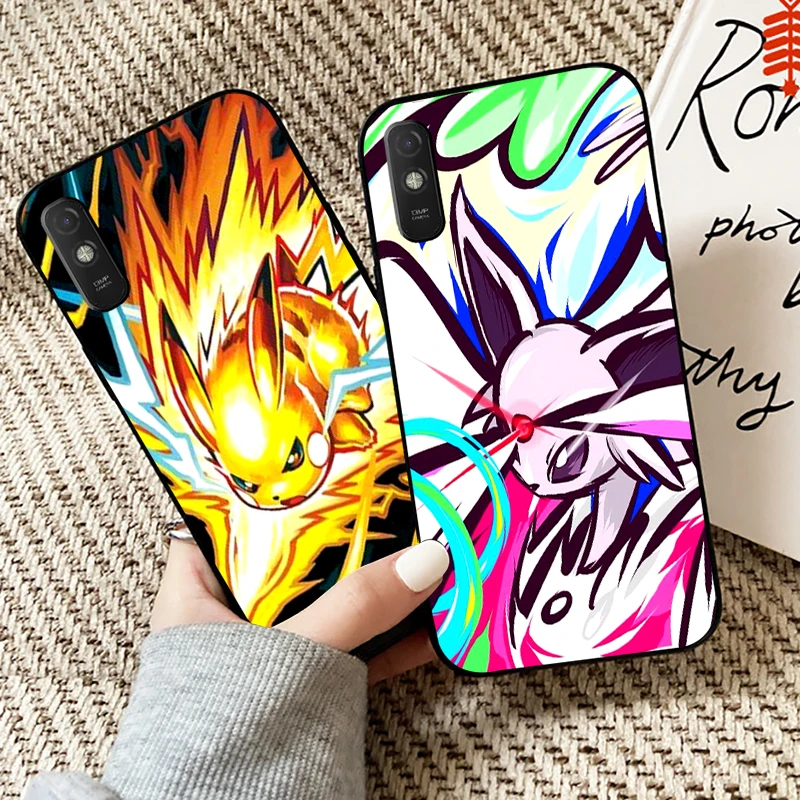 

Pokemon Pikachu Phone Case For Xiaomi Redmi 9A Case For Redmi 9AT Carcasa Coque Back Soft Liquid Silicon