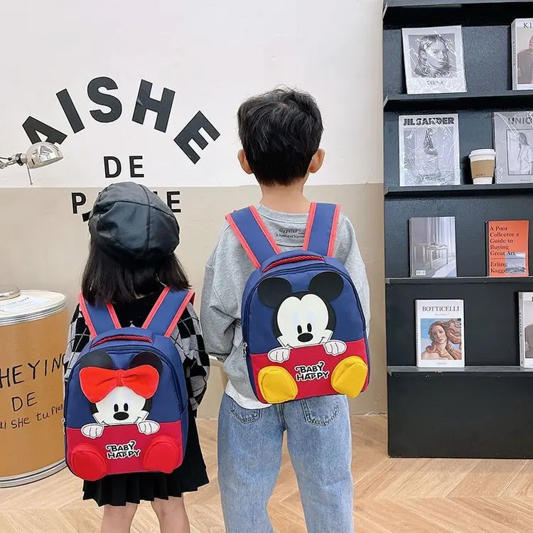 

Disney New Kindergarten School Bag Boys Lightweight Backpack mickey Children's Bags 2-6 Years Old Girls Cute Backpack