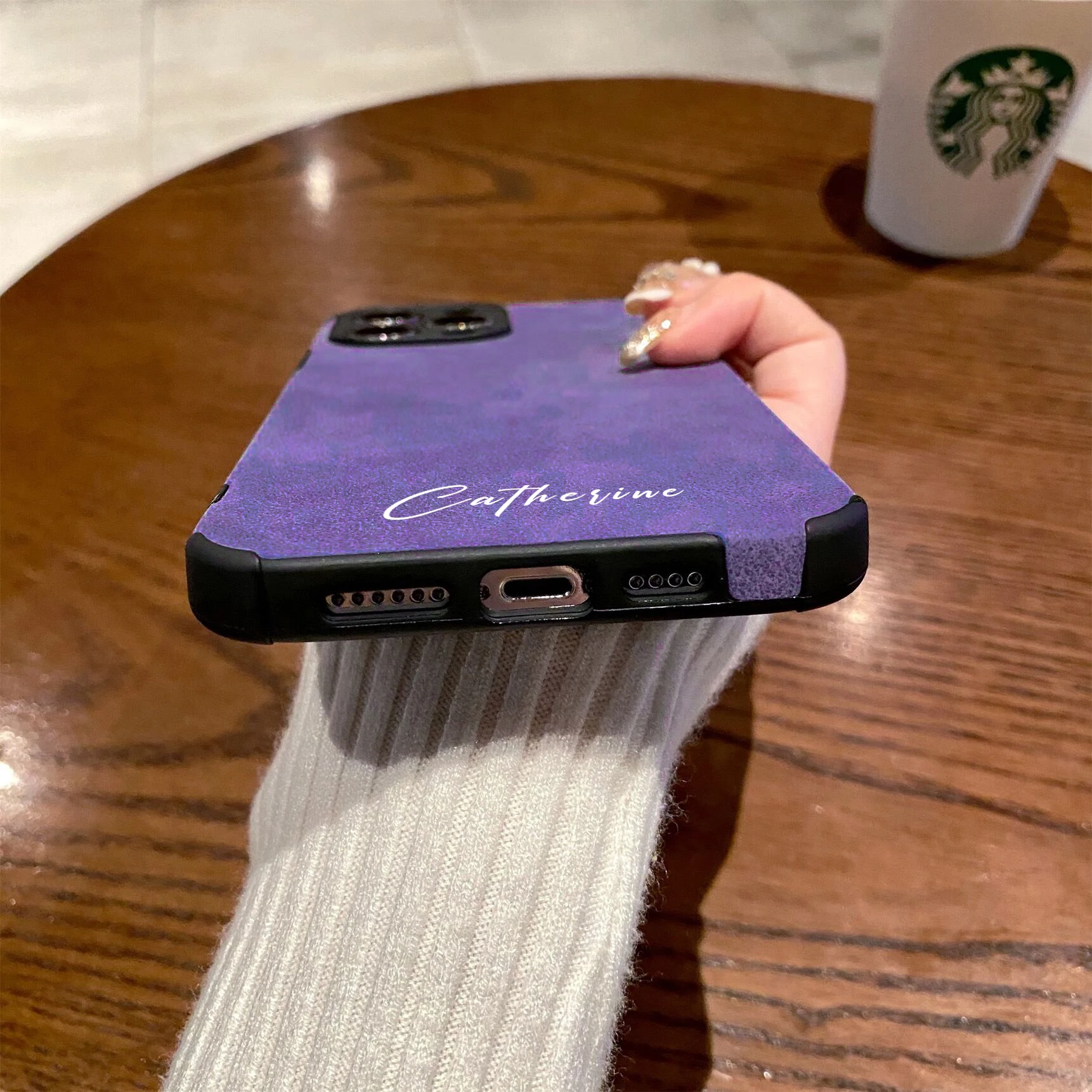 14 Pro Max DIY Name Case Personalised Customized Soft Lambskin Leather Luxury Cover For iPhone 11 12 13 14 Pro Max Gifts
