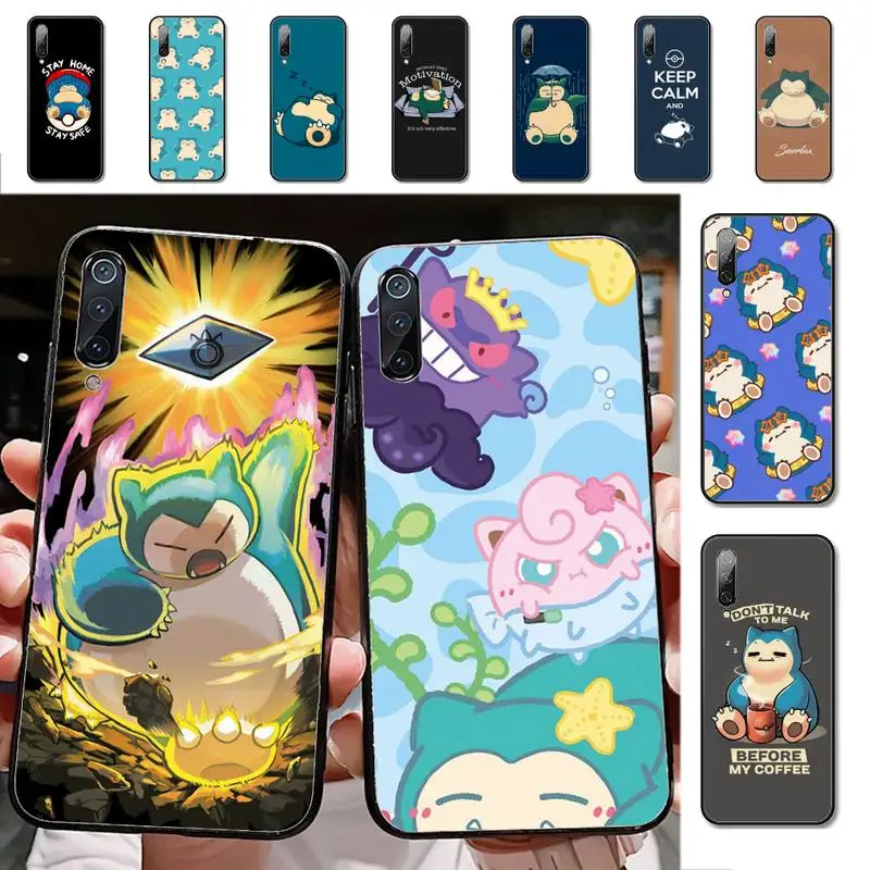 

BANDAI Snorlax Pokemon Phone Case for Xiaomi mi 5 6 8 9 10 lite pro SE Mix 2s 3 F1 Max2 3