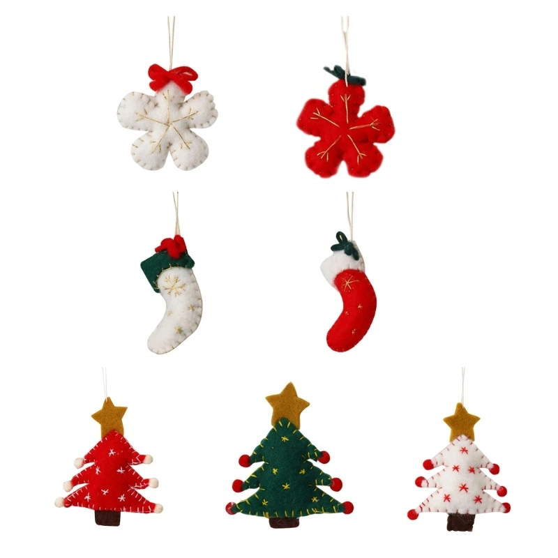 

Фетровая подвеска на рождественскую елку, декоративное очарование, украшение для новогоднего фермерского дома, подарок, Прямая поставка
