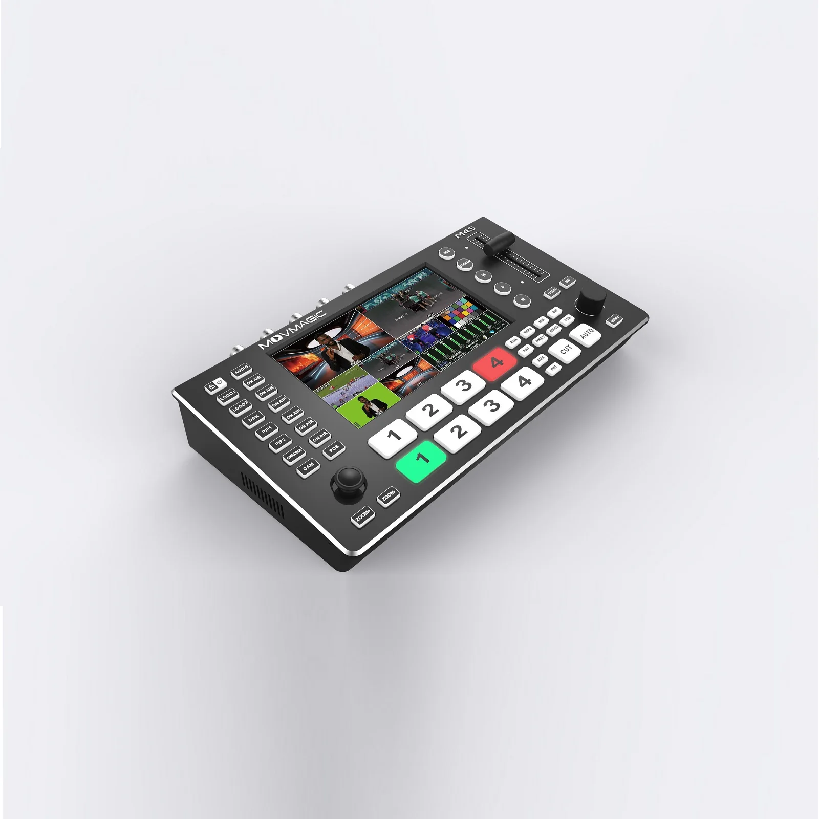 Фото Профессиональный видеомикшер MOVMAGIC M4S 4K с 5 входами, 3G-SDI, HDMI, Chroma Key, управлением PTZ, оборудование для виртуальных прямых трансляций №4