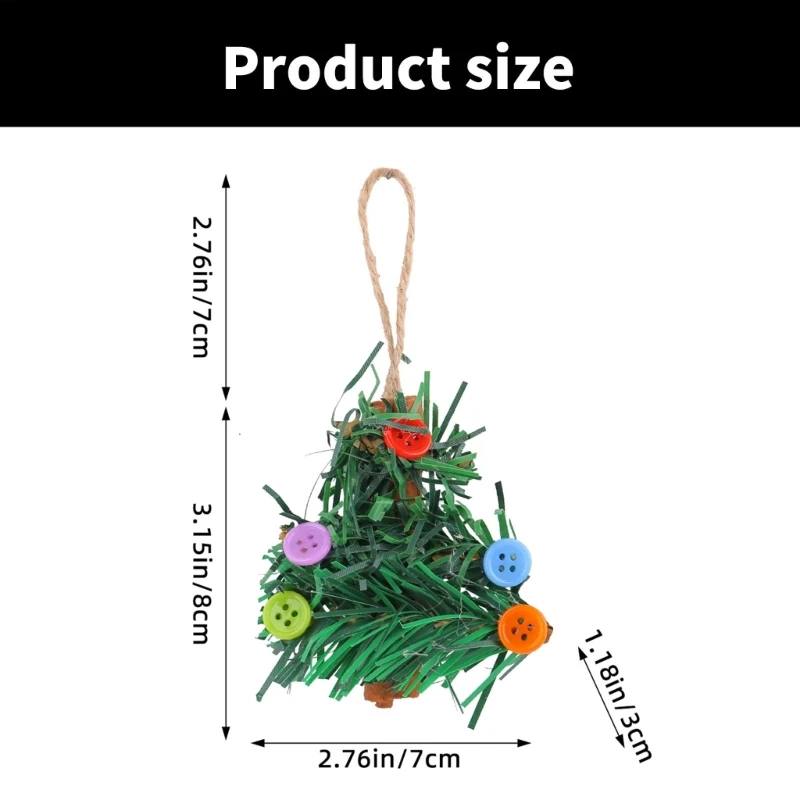 10 шт. красочные пуговицы подвесные украшения для рождественской елки