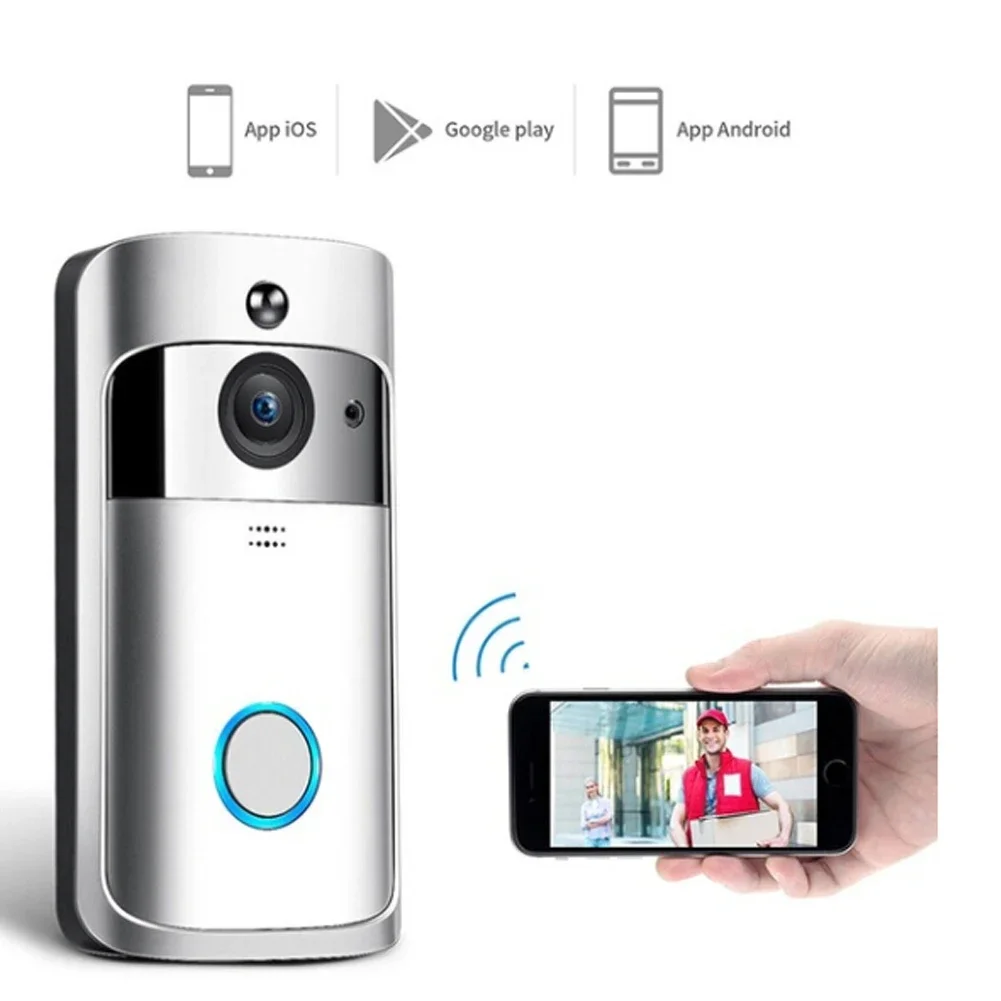 

WiFi doorbell Camera Smart WI-FI Video Intercom Door Bell Video Call For Apartments IR Alarm Wireless Security Camera Doorbell