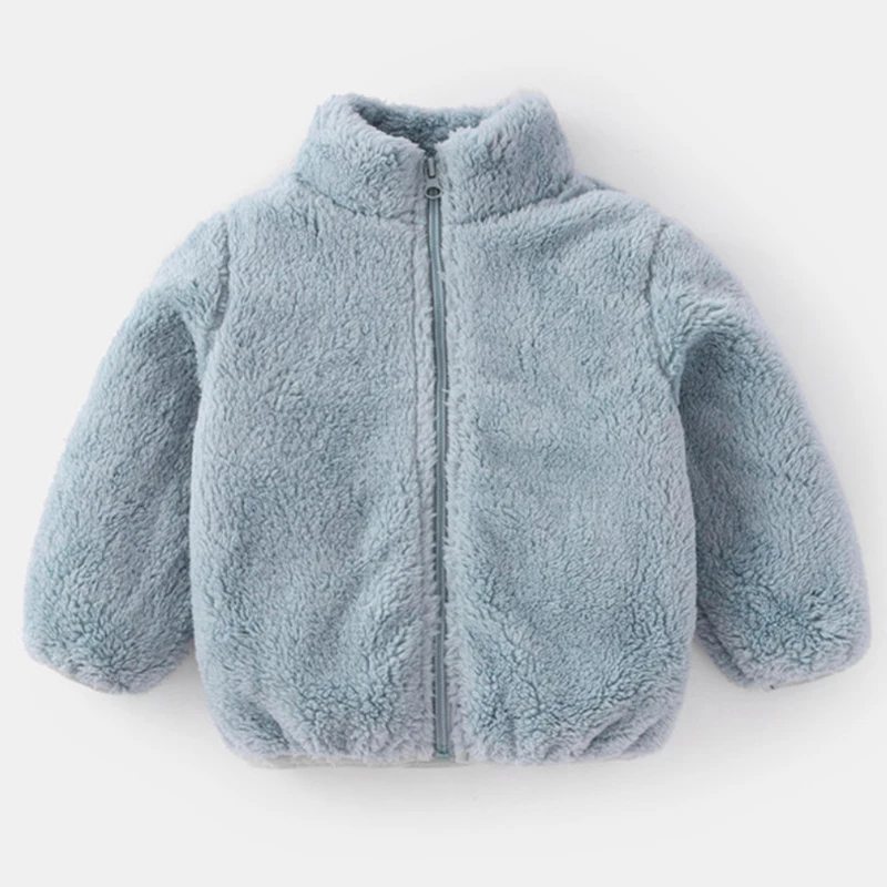 

Newborn Baby Boys Autumn Winter Jacket 1-7 Years Baby Girl Plush Coat Children Christmas Clothing Kids Cute Outerwear
