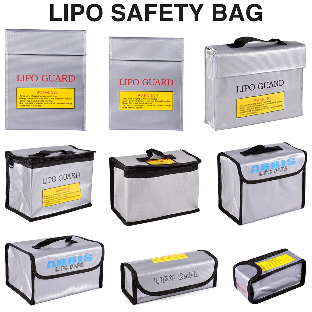 Lipo Fireproof bag for RC Car Drone Batteries lipo bags Charging RC Battery Bag Waterproof bag Lipo Guard Battery Safe Bag