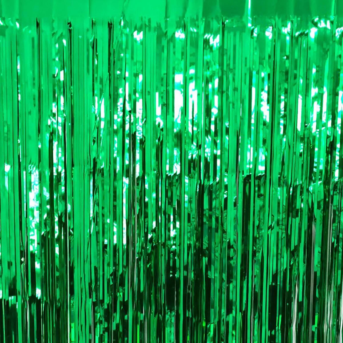 2 шт. светло-зеленый дождевой шелковый занавес с кисточками сафари в джунглях