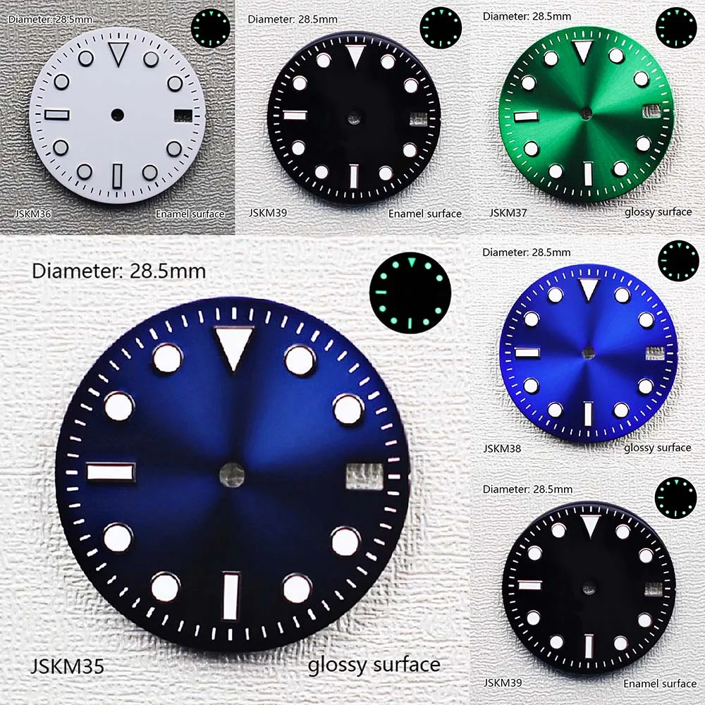 28 5 мм SUB Submariner NH35 асептический циферблат без логотипа индивидуальный модуль