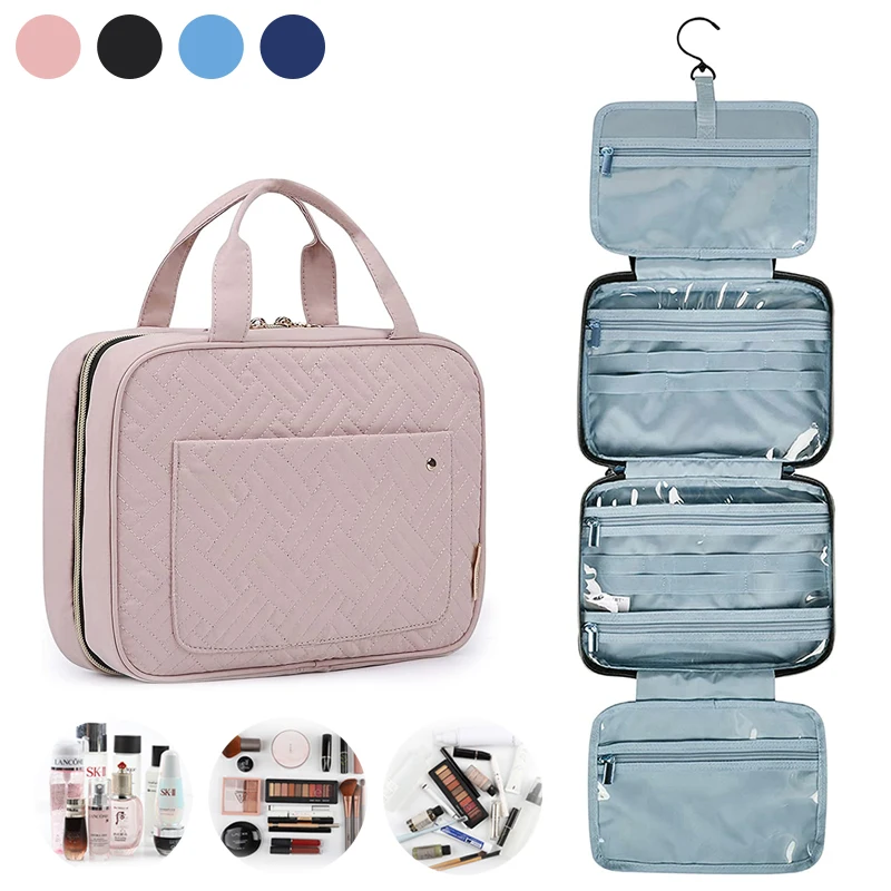 

Travel Cosmetic Bag Makeup High Capacity Makeup Bags Portable Waterproof Toiletry Storage Organizer Case For Accessories Shampoo