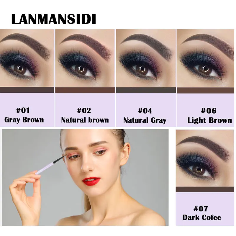 

Eyebrow Pencil Long Lasting Waterproof Retractable Eye Brow Pen Women Natural Brown Beauty Makeup Cosmetics 5 Colors
