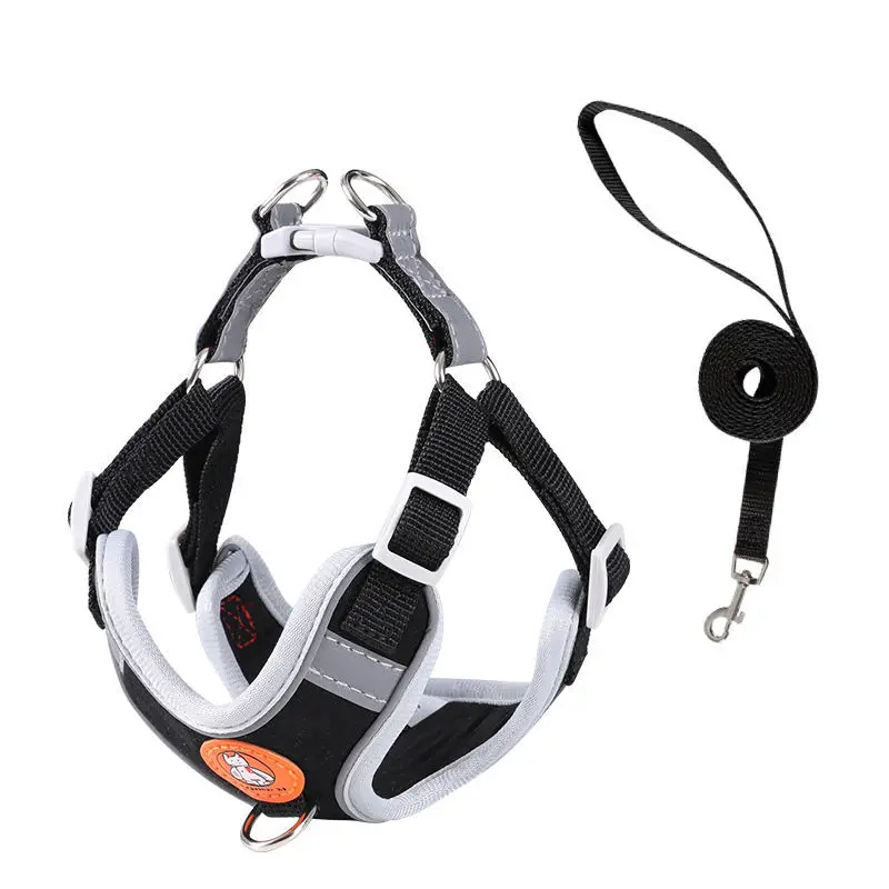 Four Seasons Reflective Breakaway Nylon Dog Collar Dog Harness  Adjustable Outdoors Dog Accessories