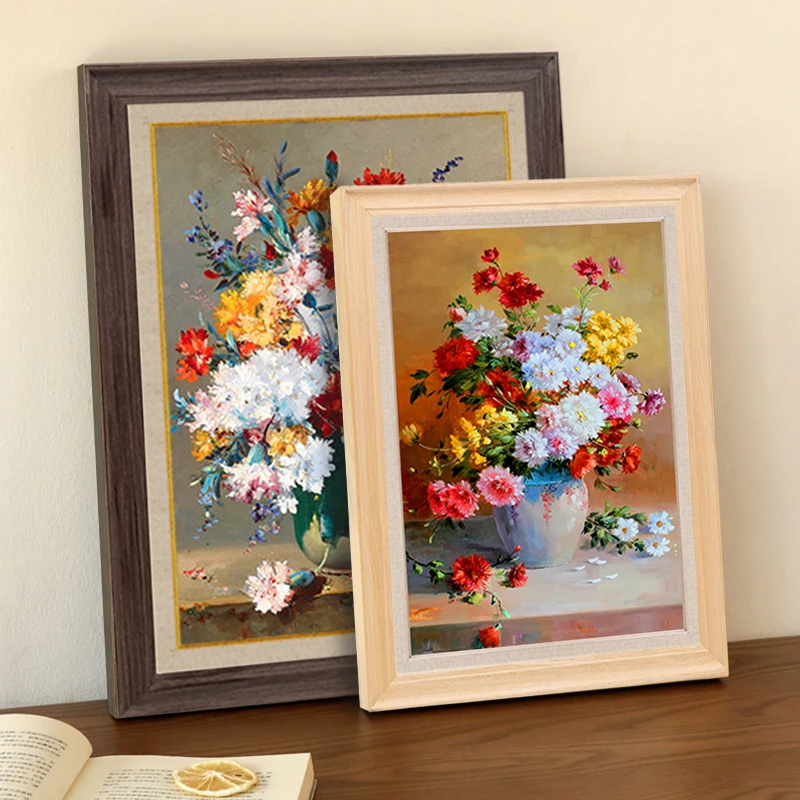 

Illuminated Drawing Picture Frames Vintage European Photo Frame Girl Empty Customized Porta Retratos Para Foto Decoration