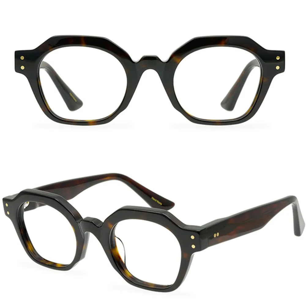 Высококачественная ацетатная оправа для очков ручной работы квадратная мужчин и