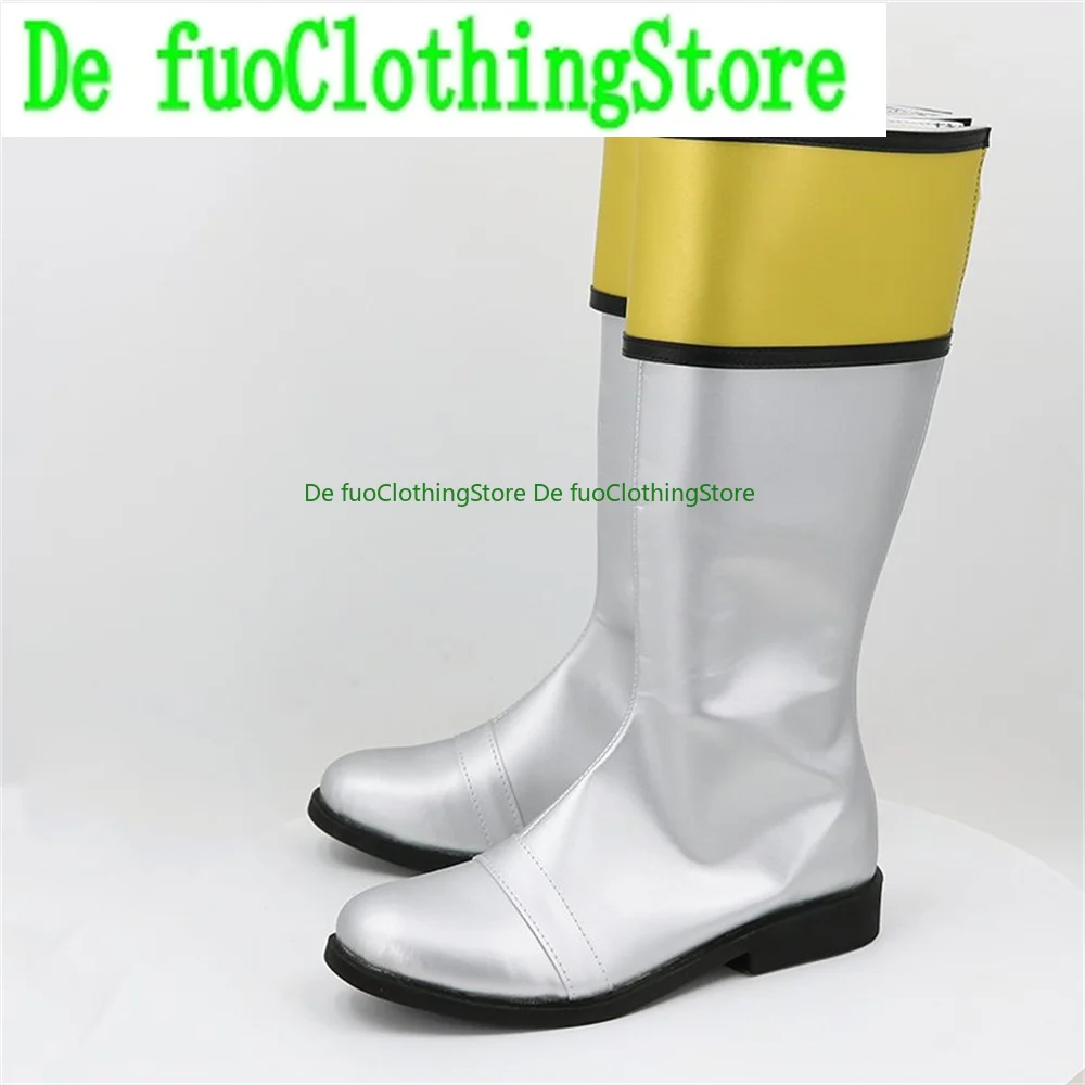 Sentai Gaoranger Silver Обувь для косплея Сапоги Игра Аниме Хэллоуин Рождество DefuoClothing