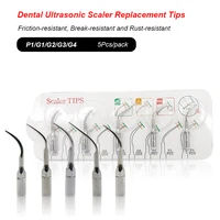 all sizes 5pcspack dental ultrasonic scaler tips teeth calculus plaque remover scaling tools ems woodpecker replacement blade