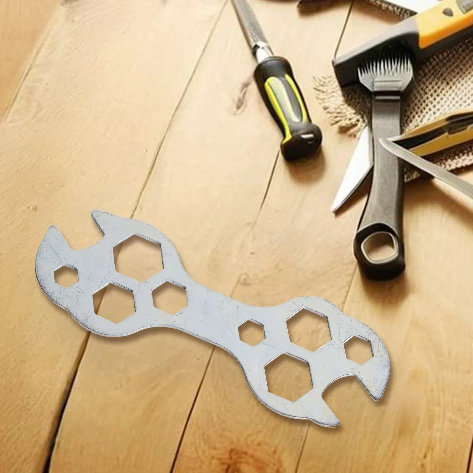 Плоский шестигранный ключ 10 в 1 8-17 мм мини-плоский размеры стальной полезный