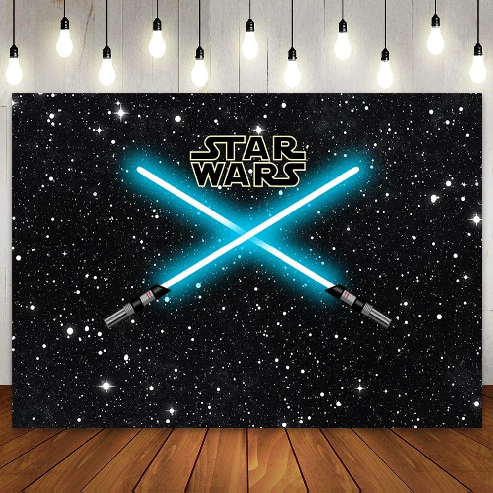 

Universe Wars Science Fiction Party Wall Backdrop Star Galaxy Photography Background for Boys Birthday Banner Photo Booth Poster
