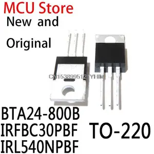 10PCS TO-220 BTA24-800 TO220 BTA24 24-800B IRFBC30 600V 3.6AN IRL540 IRL540PBF IRL540N 100V 36A BTA24-800B IRFBC30PBF IRL540NPBF