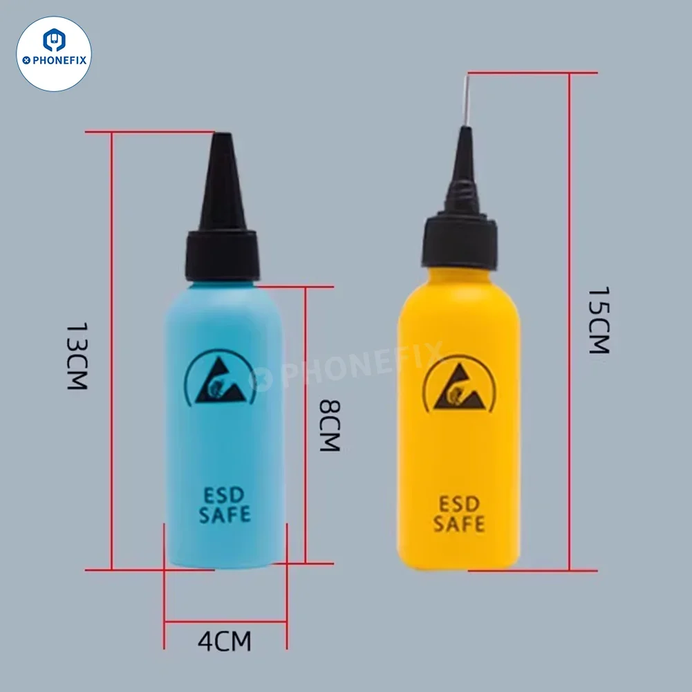 1/5 шт. 60 мл антистатическая бутылка для хранения растворителей прочная пайка