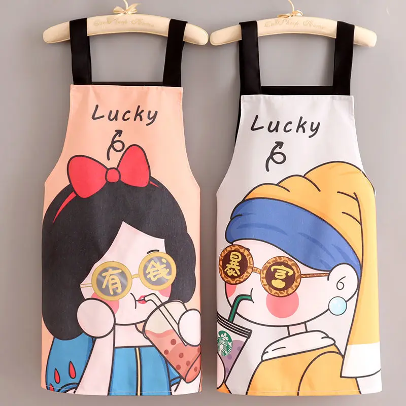 

kitchen household cooking cute Japanese apron breathable thin apron nail salon coffee western restaurant wear resistant overalls
