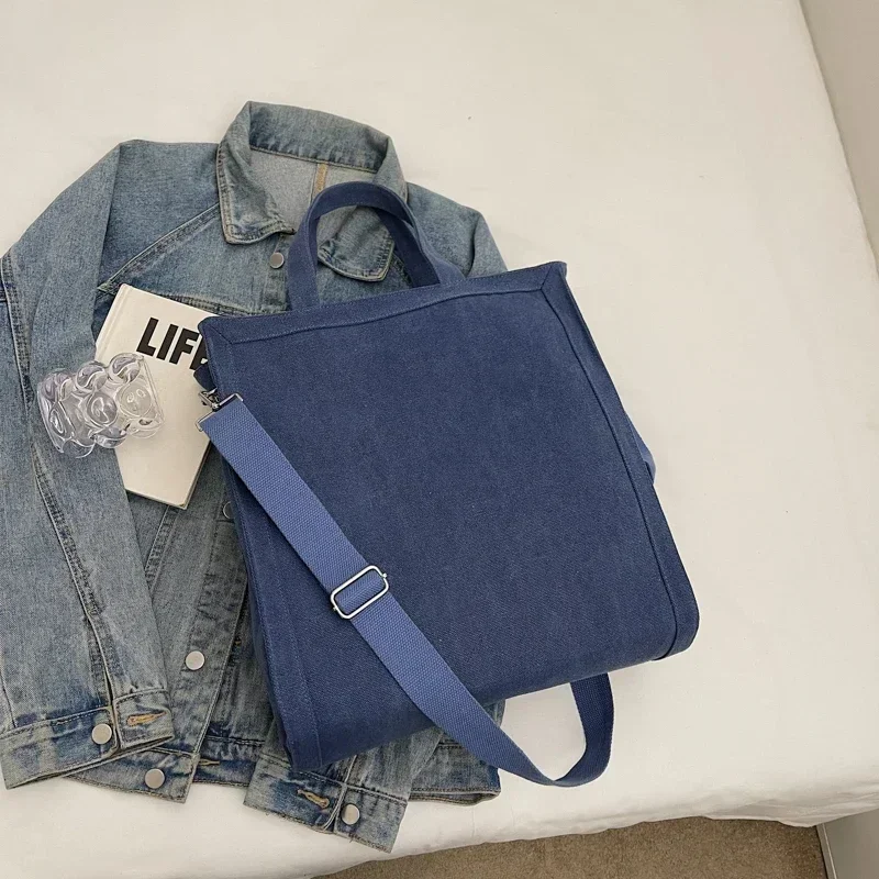 Холщовая сумка для студентов колледжа новая повседневная универсальная