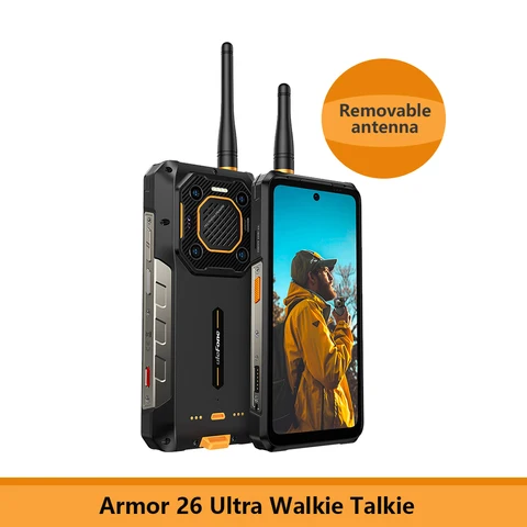 【Мировая премьера】Ulefone Armor 26 Ultra 5G Прочный водонепроницаемый смартфон 120 Вт, 15600 мАч Защищенный телефон, 200 МП + 64 МП + 50 МП,  до 24 ГБ + 512 ГБ, NFC, 6,78 дюйма, 120 Гц, Android 13