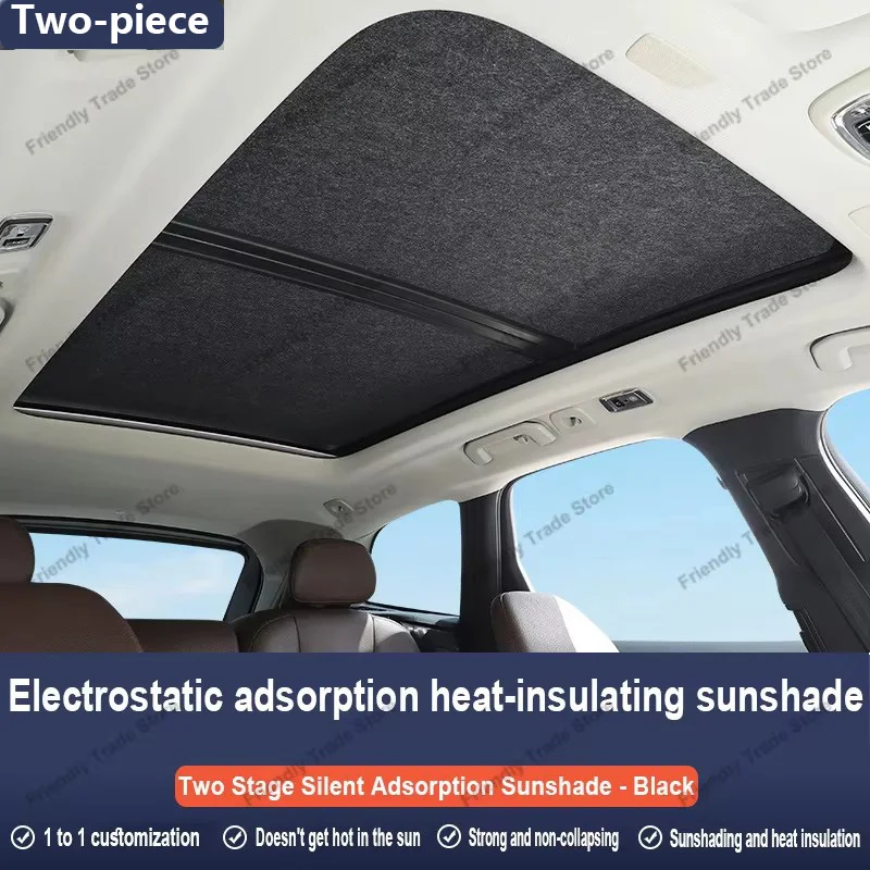 

Автомобильный люк на крыше, изоляционный козырек на крыше для BMW 5 серии Gran Turismo 2010 ~ 2017, анти-УФ-электростатическая адсорбция, солнцезащитный козырек для небесной шторы